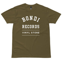 Load image into Gallery viewer, Bondi Records men&#39;s college t-shirt - dark - Bondi Records
