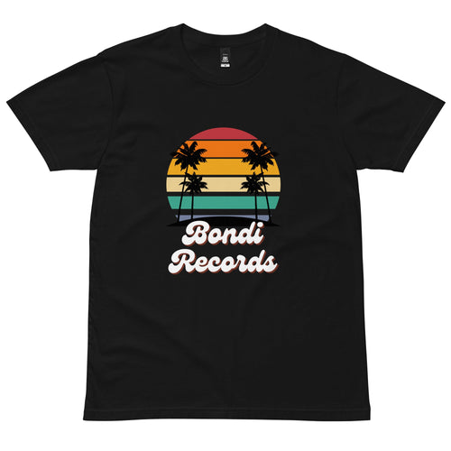 Bondi Records men's retro beach t-shirt - dark - Bondi Records