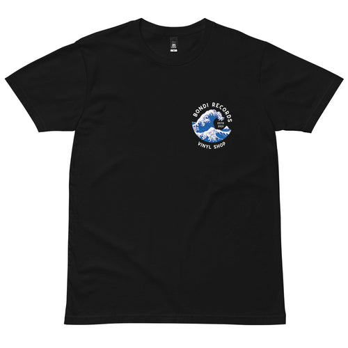 Bondi Records men's wave t-shirt - dark - Bondi Records