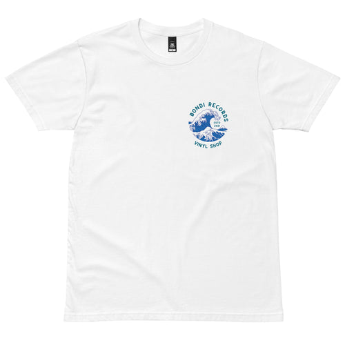 Bondi Records men's wave t-shirt - light - Bondi Records