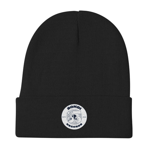 Bondi Records retro doodle mono beanie - Bondi Records