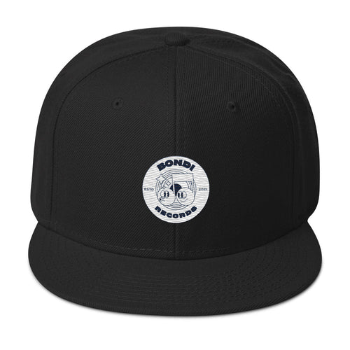 Bondi Records retro doodle mono snapback cap - Bondi Records