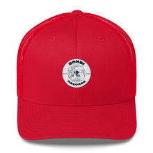 Load image into Gallery viewer, Bondi Records retro doodle mono trucker cap - Bondi Records
