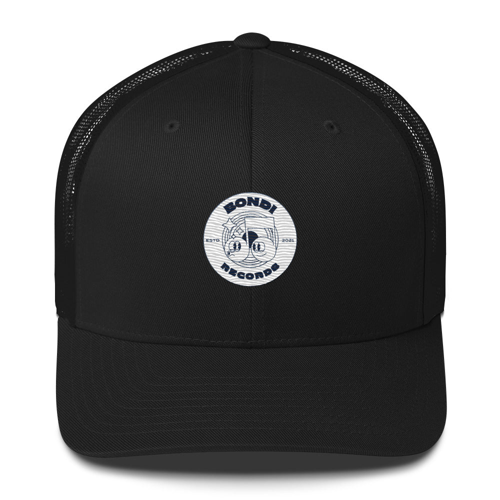 Bondi Records retro doodle mono trucker cap - Bondi Records