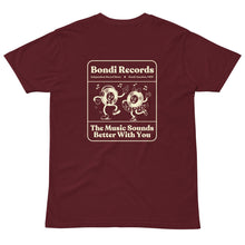 Load image into Gallery viewer, Bondi Records – The Music Sounds Better With You – Dark T-Shirt - Bondi Records
