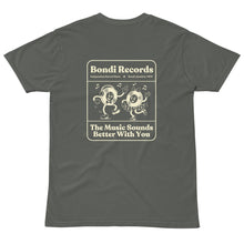Load image into Gallery viewer, Bondi Records – The Music Sounds Better With You – Dark T-Shirt - Bondi Records
