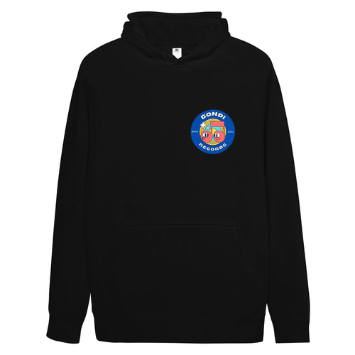 Bondi Records unisex retro doodle hoodie - Bondi Records