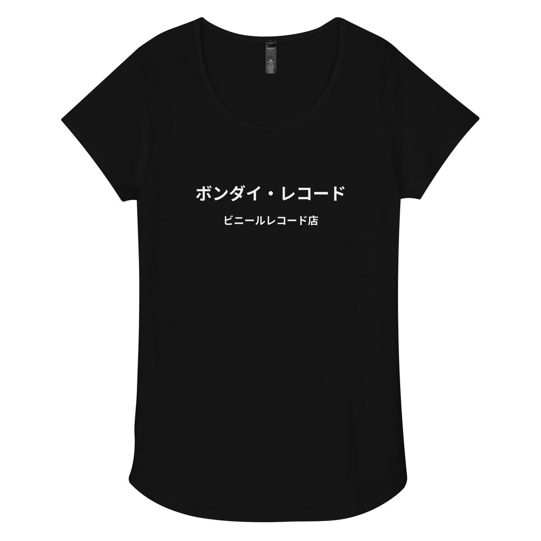 Bondi Records women’s Japanese t-shirt - dark - Bondi Records