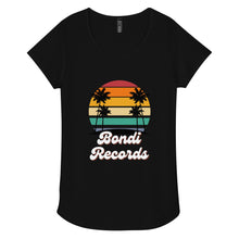 Load image into Gallery viewer, Bondi Records women’s retro beach t-shirt - dark - Bondi Records
