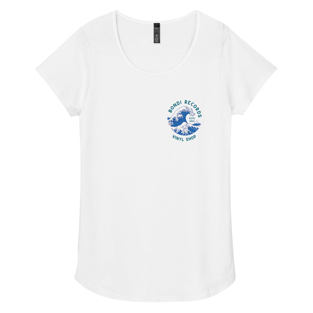 Bondi Records women’s wave t-shirt - light - Bondi Records