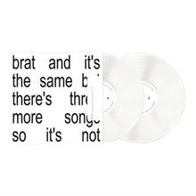 Load image into Gallery viewer, Charli XCX - Brat and it&#39;s the same but there&#39;s three more songs so it&#39;s not - White Vinyl LP Record - Bondi Records
