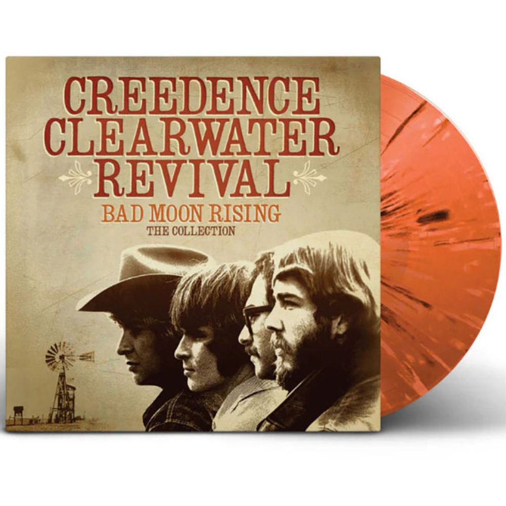 Creedence Clearwater Revival - Bad Moon Rising - Orange & Black Splatter Vinyl LP Record - Bondi Records