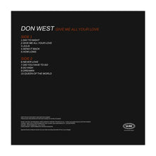 Load image into Gallery viewer, Don West - Give Me All Your Love - Vinyl LP Record - Bondi Records

