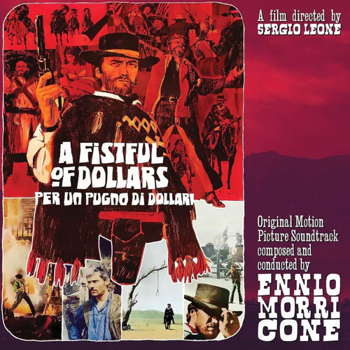 Ennio Morricone – A Fistful Of Dollars - Red Vinyl LP Record - Bondi Records