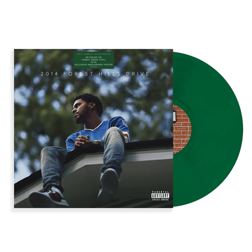 J. Cole - 2014 Forest Hills Drive - 10th Anniversary Green Vinyl LP Record - Bondi Records