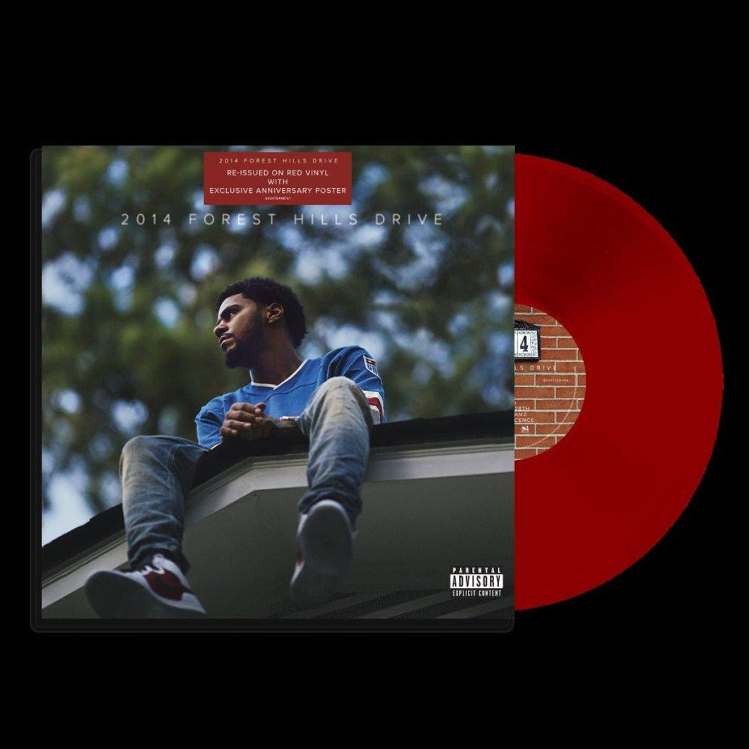 J. Cole - 2014 Forest Hills Drive - 10th Anniversary Red Vinyl LP Record - Bondi Records