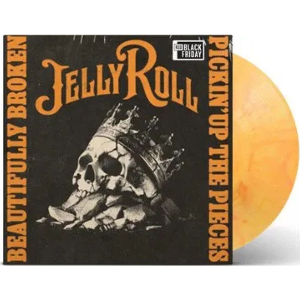 Jelly Roll - Beautifully Broken (Pickin' Up The Pieces) - RSD Black Friday 2025 Tequila Sunrise Vinyl LP Record - Bondi Records