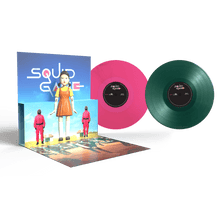 Load image into Gallery viewer, Jung Jaeil - Squid Game Original Soundtrack - Green &amp; Pink Vinyl LP Record - Bondi Records

