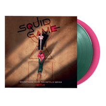 Load image into Gallery viewer, Jung Jaeil - Squid Game Original Soundtrack - Green &amp; Pink Vinyl LP Record - Bondi Records
