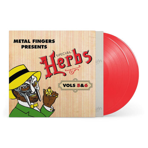 MF Doom – Metal Fingers Presents: Special Herbs Vol. 5 & 6 - Apple Red - Vinyl 2LP Record - Bondi Records