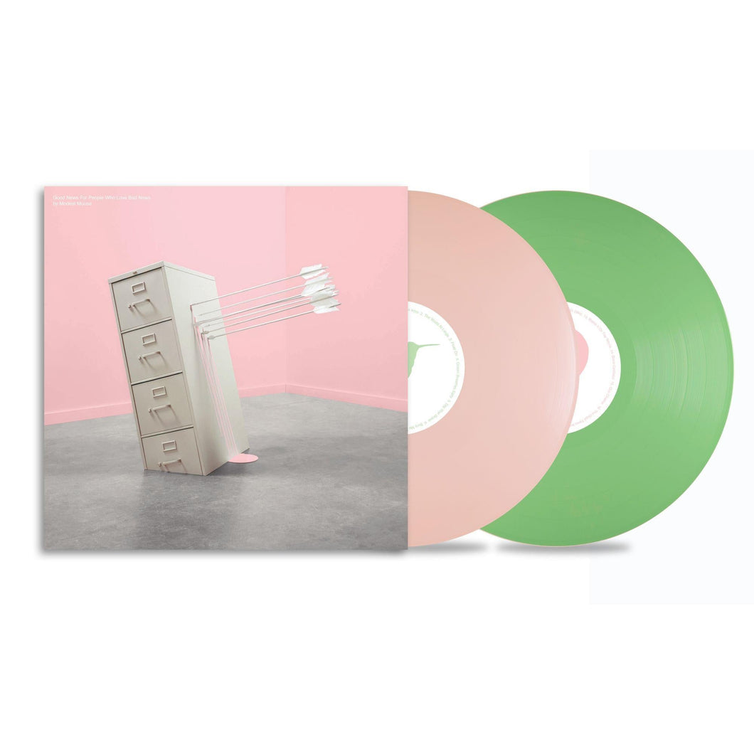 Modest Mouse - Good News For People Who Love Bad News - 20th Anniversary Pink & Green Vinyl LP Record - Bondi Records