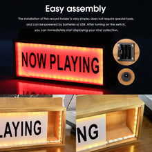 Load image into Gallery viewer, Multicolour LED Lightbox Now Playing Vinyl Record Stand - Bondi Records
