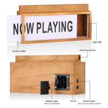 Load image into Gallery viewer, Multicolour LED Lightbox Now Playing Vinyl Record Stand - Bondi Records

