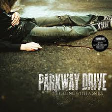 Load image into Gallery viewer, Parkway Drive - Killing With A Smile (20th Anniversary) - Black, White &amp; Orange Vinyl LP Record - Bondi Records
