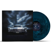 Load image into Gallery viewer, Pouya - Suicidal Thoughts In The Back Of The Cadillac Pt. 3 - Dark Blue Marble vinyl LP Record - Bondi Records

