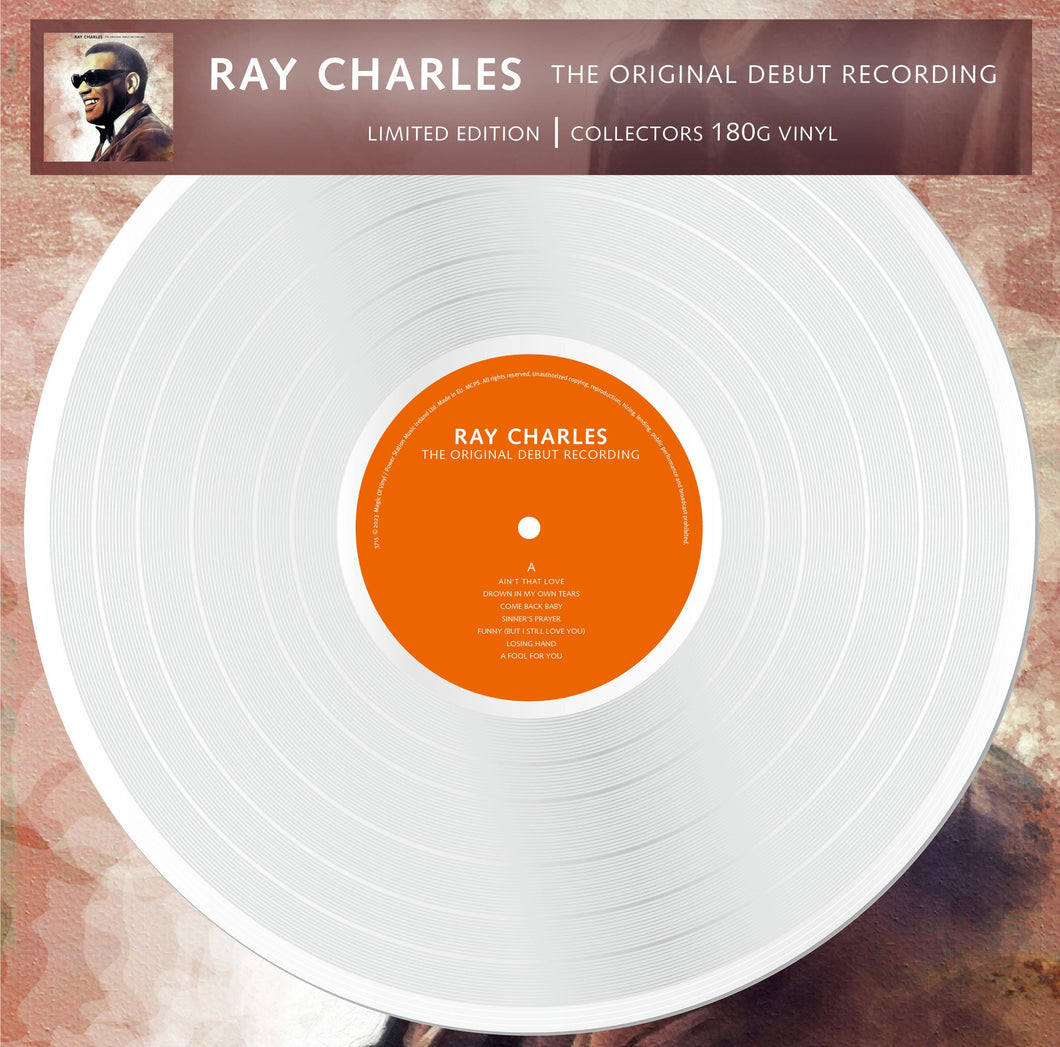 Ray Charles – Ray Charles - The Original Debut Recording - White Vinyl LP Record - Bondi Records