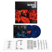 Load image into Gallery viewer, Seatbelts - Cowboy Bebop: The Real Folk Blues Legends - Dark Blue Marble Vinyl LP Record - Bondi Records
