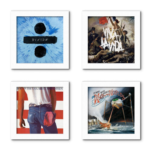 Show and Listen - White Record Frame – Four Pack - Bondi Records