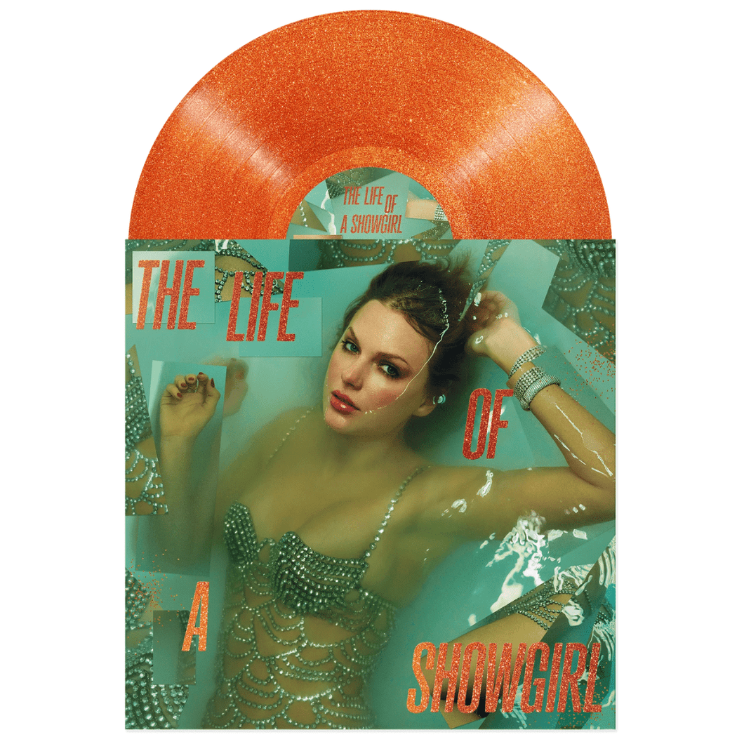 Taylor Swift - The Life of a Showgirl - Sweat & Vanilla Perfume Portofino Orange Glitter Vinyl LP Record - Bondi Records