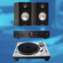 Load image into Gallery viewer, Technics SL - 1210GR2 Turntable, SU - GX70 Amp &amp; Monitor Bronze Bookshelf Speakers Bundle - Bondi Records
