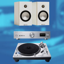 Load image into Gallery viewer, Technics SL - 1210GR2 Turntable, SU - GX70 Amp &amp; Monitor Bronze Bookshelf Speakers Bundle - Bondi Records
