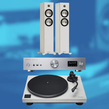 Load image into Gallery viewer, Technics SL - 40CBT Turntable, SU - GX70 Amp &amp; Monitor Bronze Floorstanding Speakers Bundle - Bondi Records
