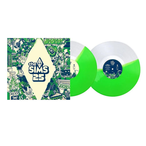 The Sims: 25th Anniversary Soundtrack - Clear & Green Neon Vinyl LP Record - Bondi Records