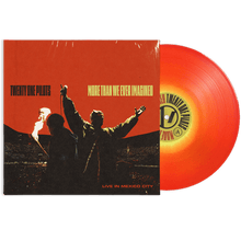 Load image into Gallery viewer, twenty one pilots - More Than We Ever Imagined (Live in Mexico City) - Red &amp; Yellow Vinyl LP Record - Bondi Records
