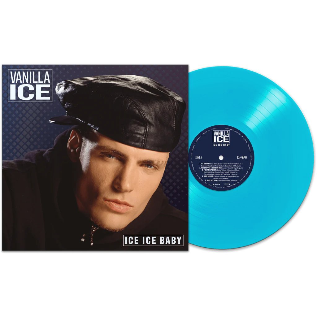 Vanilla Ice - Ice Ice Baby - Ice Blue Vinyl LP Record - Bondi Records