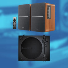 Load image into Gallery viewer, Vinyl Starter Kit - Audio Technica AT - LP3XBT Turntable &amp; Edifier R1280DBs Speakers Bundle - Bondi Records
