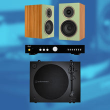 Load image into Gallery viewer, Vinyl Starter Kit - Audio Technica AT - LP3XBT Turntable &amp; Encel Brains Amp &amp; Gelati Speakers Bundle - Bondi Records
