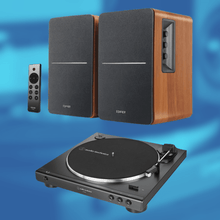 Load image into Gallery viewer, Vinyl Starter Kit – Audio Technica LP60 Turntable &amp; Edifier R1280 DB 2.0 Speakers Bundle - Bondi Records
