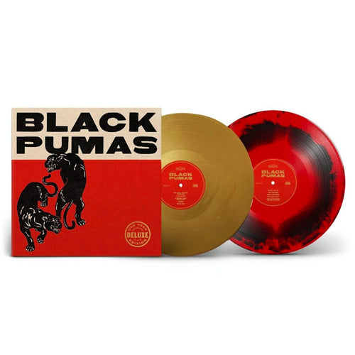 Black Pumas - Black Pumas - Gold, Red & Black Marble Vinyl LP Record - Bondi Records