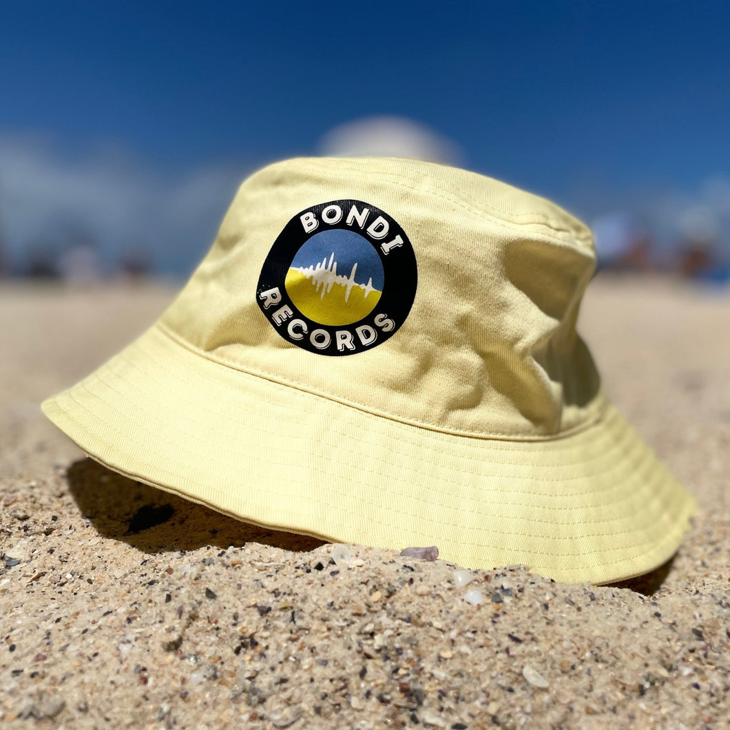 Bondi Records bucket hat - yellow - Bondi Records