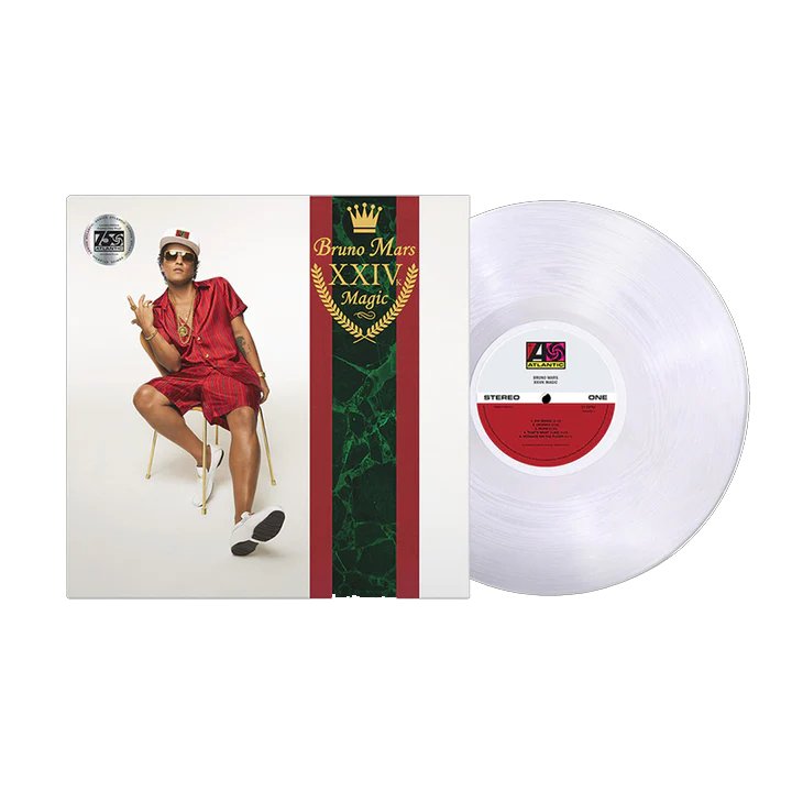 Bruno Mars - 24K Magic - Clear Vinyl LP Record - Bondi Records