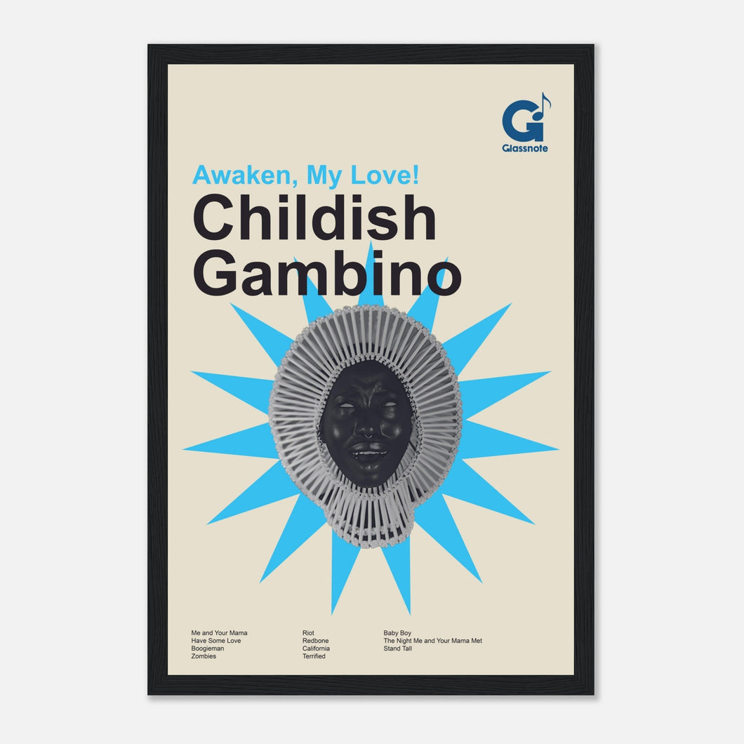 Childish Gambino - Awaken, My Love! - Framed Poster - Bondi Records