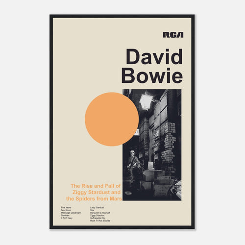 David Bowie - The Rise And Fall Of Ziggy Stardust And The Spiders From Mars - Framed Poster - Bondi Records