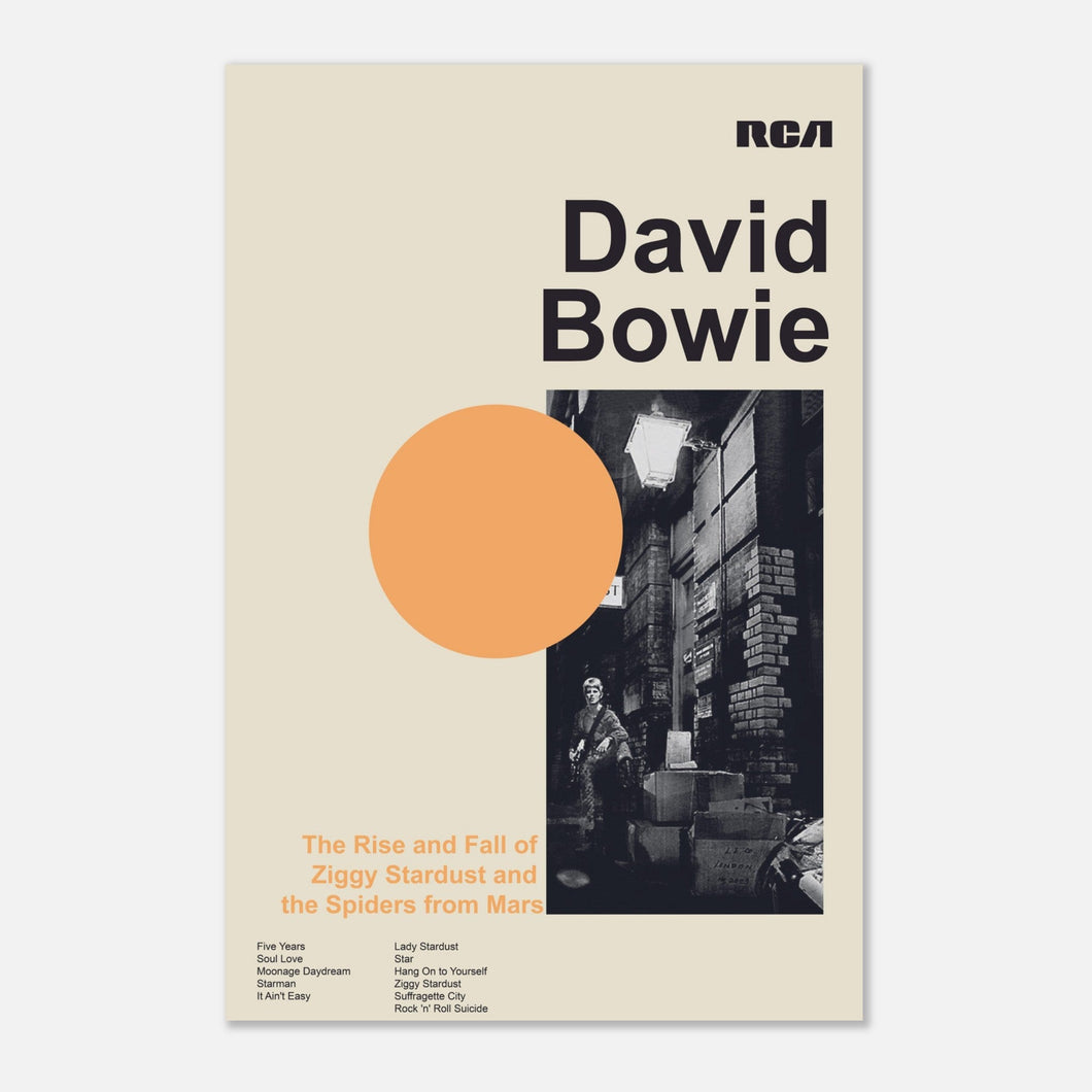 David Bowie - The Rise And Fall Of Ziggy Stardust And The Spiders From Mars - Poster - Bondi Records