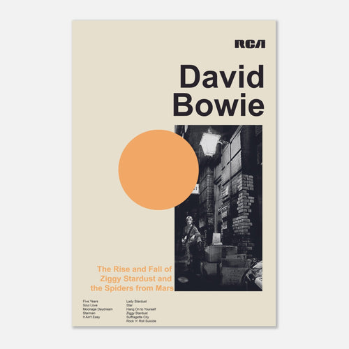 David Bowie - The Rise And Fall Of Ziggy Stardust And The Spiders From Mars - Poster - Bondi Records