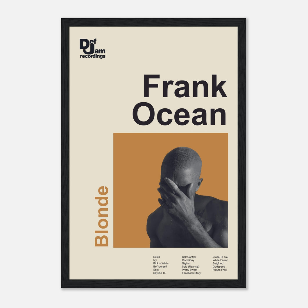 Frank Ocean - Blonde - Framed Poster - Bondi Records